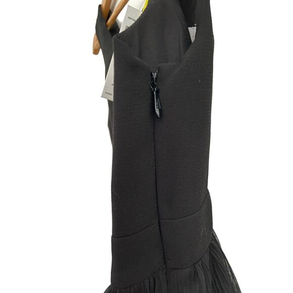 NWT BCBGeneration Lace Chiffon Sleeveless Little Black Dress - Picture 7 of 10